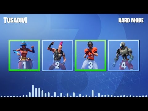 ADIVINA QUE DOS BAILES SUENAN - FORTNITE CHALLENGE | tusadivi