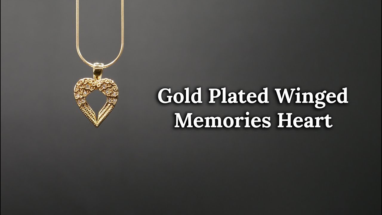 Gold Keepsake Jewelry:  Winged Memories Heart (2019)
