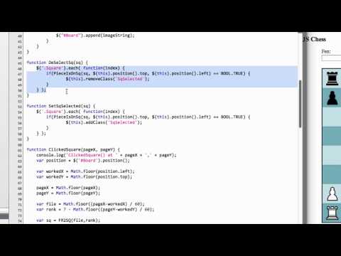 Programming A Chess Engine In Pure Javascript Part 59 - Bulding the (simple) GUI - Add/Remove Piece