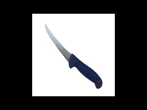 Set 6 Cutite profesionale pentru macelarie GER8P Albastru, dezosat, filetat, injunghiat, suport magn