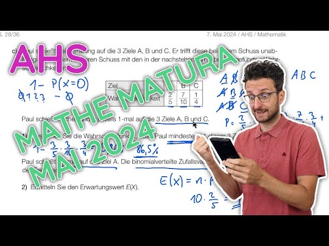 Mathe Matura Haupttermin Mai 2024 - Komplett durchgerechnet