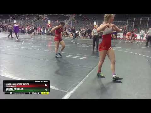127 Lbs Cons. Round 4 - Jenny Mireles, Team Texas Vs Hannah Seitzinger, Team Indiana Be16