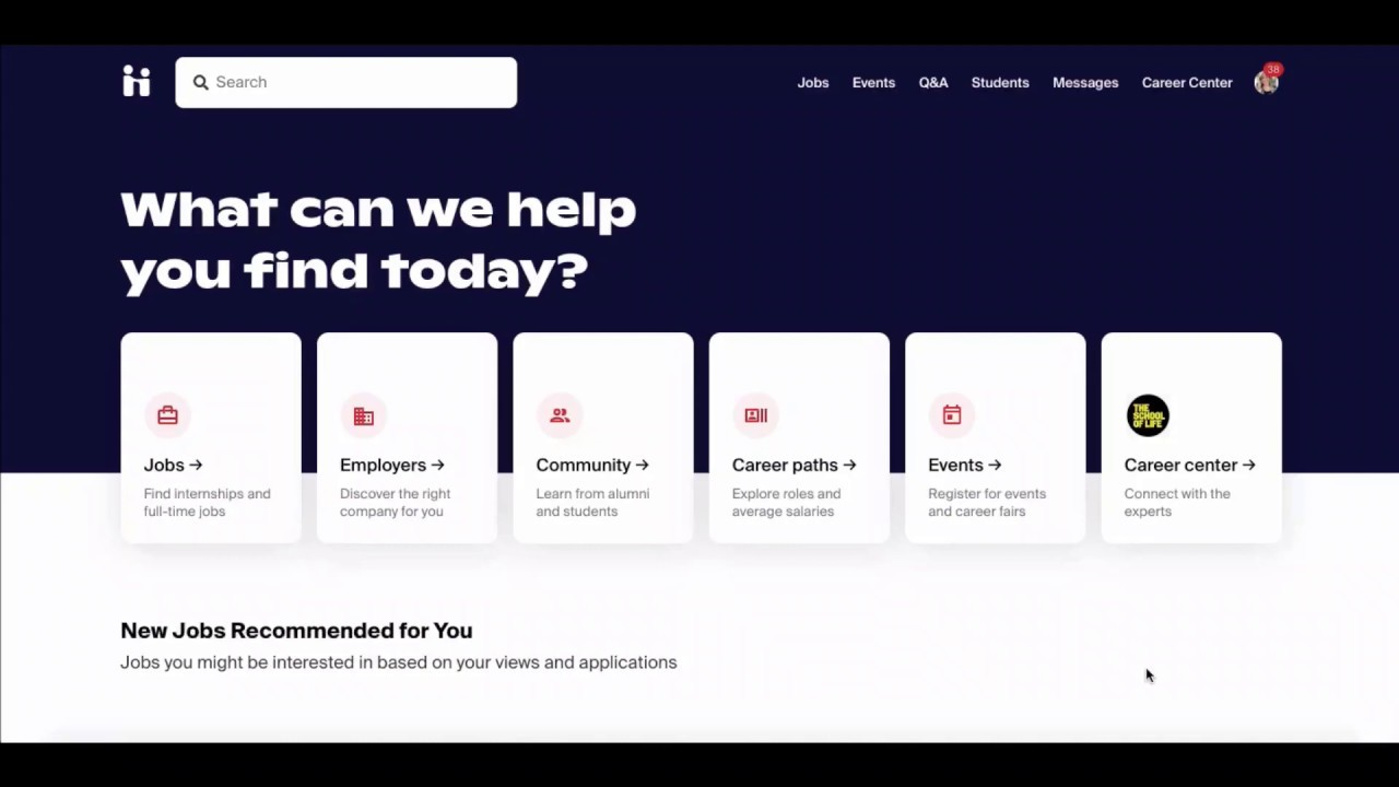 Screenshot of the "Managing Profile Privacy" video from Handshake.