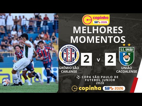 Grêmio São-Carlense vs União Cacoalense | Melhores Momentos | 1ª Rodada | Copinha 2026
