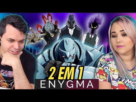 REACT 2 EM 1 Rap da Liga dos Vilões E Rap do Alphonse Elric (Fullmetal Alchemist)  (Enygma)