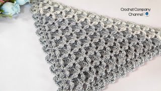 شال  كروشيه لاى مقاس _ Easy Crochet shawl