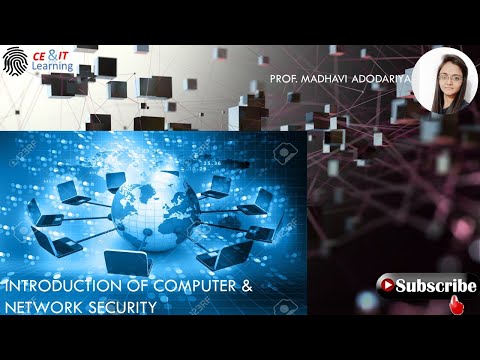 CNS:Lecture 1 Introduction Of Computer & Network Security in Gujarati By Madhavi Adodariya