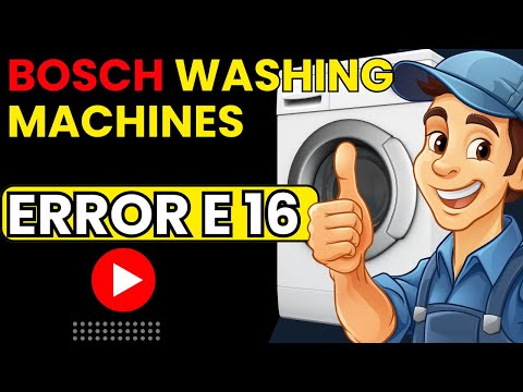 bosch washing machine error code e16 fix bosch e16