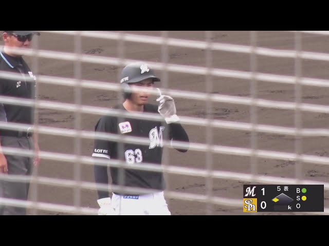 【みやざきPL】マリーンズ・和田康士朗 二盗の後すかさず三盗を決めて得点に繋げる!! 2025年10月27日 福岡ソフトバンクホークス 対 千葉ロッテマリーンズ