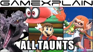 Super Smash Bros. Ultimate - All Taunt Animations (+ Character Entrances - Demo)