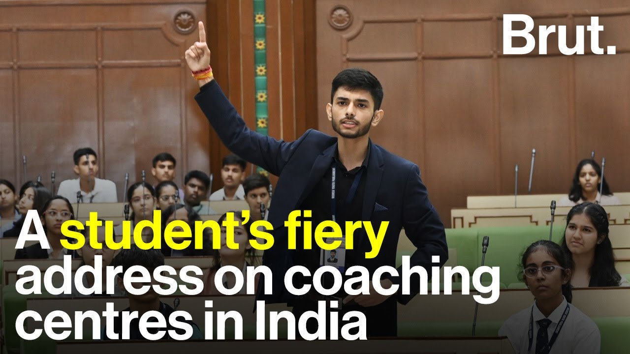 A student’s fiery address on coaching centres in India