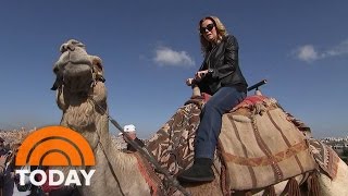 Kathie Lee Gifford Rides A Camel In Israel (And Gets Muddy, Too) | TODAY