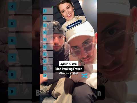 Aymen & Amo Frauen Blind Ranking 😂 #shorts #shortsviral #raplarue