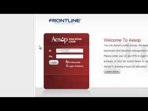 Aesop Logging In