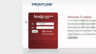 AESOP - Logging in