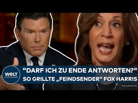 US-WAHL: "Darf ich zu Ende antworten?" – "Feindsender" Fox will Harris grillen! Aber die wehrt sich!