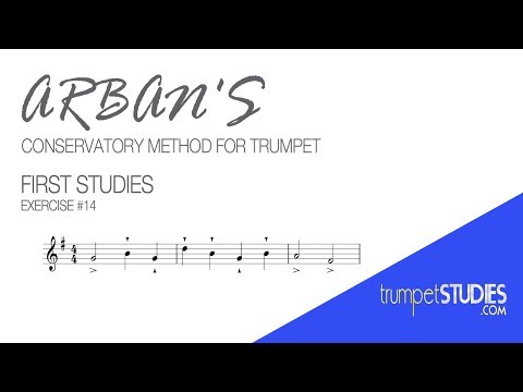 Arban's Trumpet Method, First Studies, Ex 14