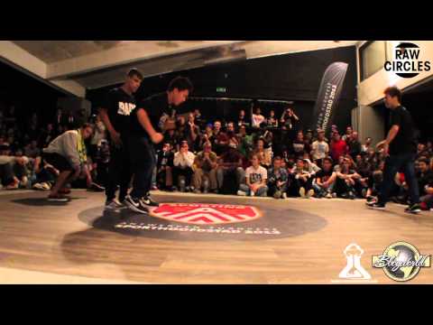 Lukas & Klesio vs Issei & Shuvan // .BBoy World // BREAKING 2on2 QUARTER-FINAL | RAW CIRCLES 2013