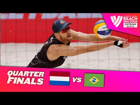 Brouwer/Meeuwsen vs. Alison/Guto - Quarterfinal Highlights Ostrava 2022 #BeachProTour