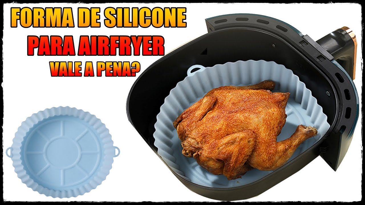 Testando a FORMA de SILICONE para Airfryer - vale a pena comprar?