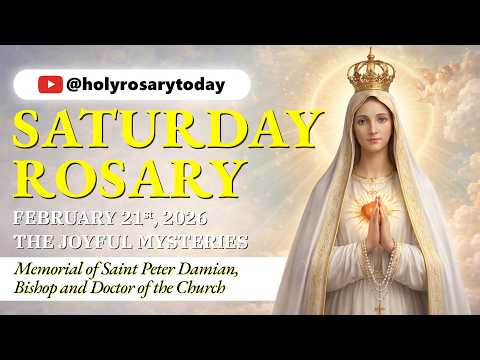Saturday Holy Rosary 💜 February 21, 2026 💜 Joyful Mysteries Of The Rosary [VIRTUAL] #holyrosarytoday