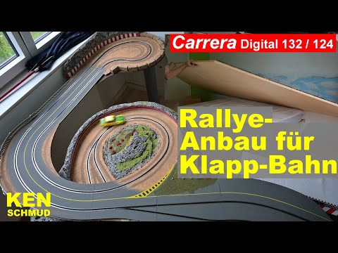 Carrera Digital 132/ 124 | Einspur-Rallye-Anbau für klappbare Rennbahn | Slotcar 1:24 1:32
