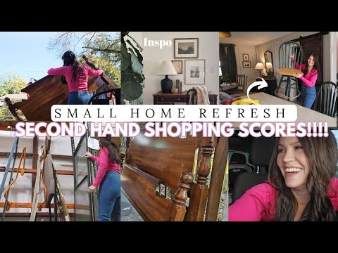 Home refresh ! New bar stools & headboard!!! spend the day with me ! Awesome thrift finds 👌