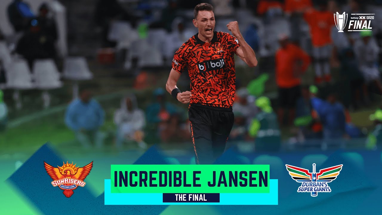 Betway SA20 Season 2 Relived | The Third 5 Wicket Haul - Marco Jansen | Sunrisers Eastern Cape v Durban's Super Giants
