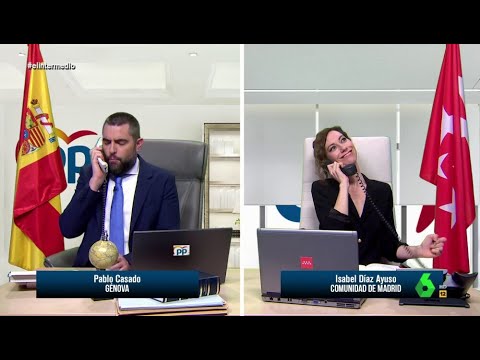 La 'llamada' en la que Casado pide perdón a Ayuso tras echarle de Génova - El Intermedio