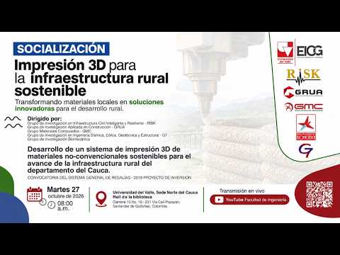 Impresión 3D para una infraestructura rural sostenible | Socialización