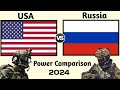 USA vs Russia Military Power 2024 | US vs Russia Military Power 2024 | world military power