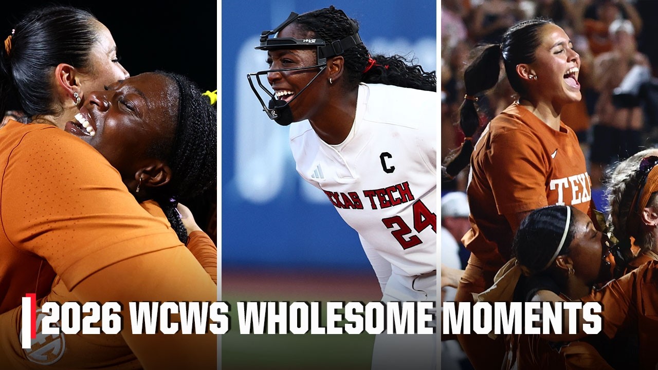 WHOLESOME COMPILATION 🥹 Best teammate moments of the 2026 WCWS 🥎 | ESPN College Softball