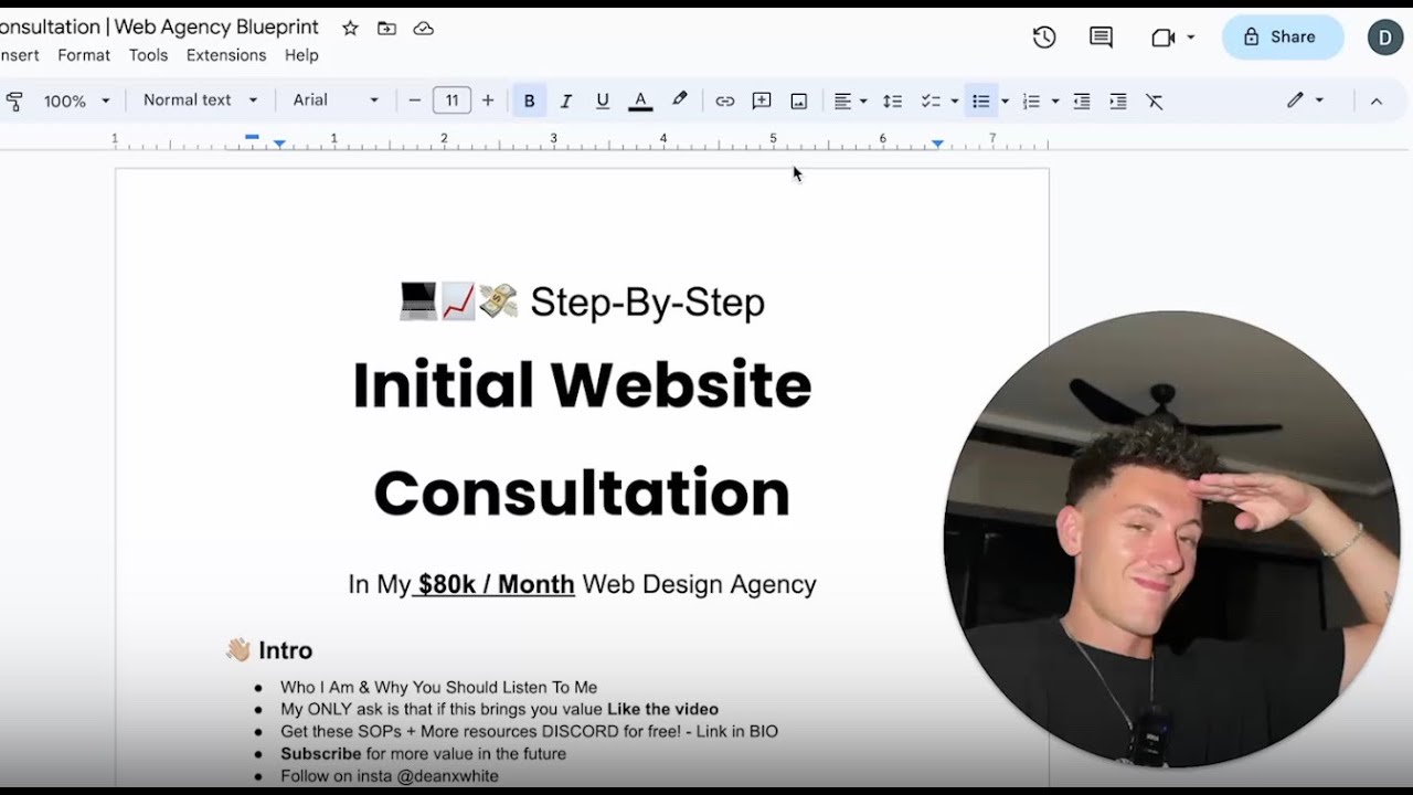 My $15,000 Website Consultation SOP