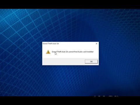 Gta san audio card not installed error fixed | WebTech Apache |