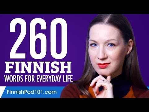 260 Finnish Words for Everyday Life - Basic Vocabulary #13