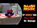 Smash Remix TAS Spider Man MvC3 Remix Mode Very Hard No Damage