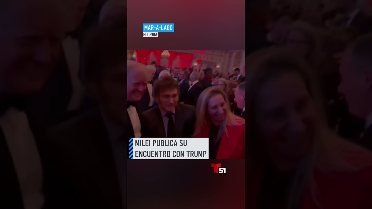 Presidente de #Argentina publica imágenes de su encuentro con #Trump en Mar-a-Lago