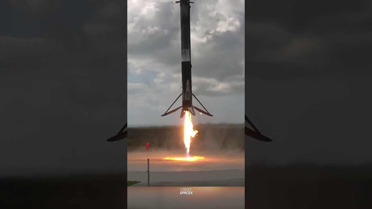 Falcon Heavy DOUBLE LANDING + new pad! #spacex #space #falconheavy #rocket