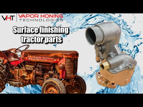 Surface finishing an antique tractor application - Vapor Honing Technologies