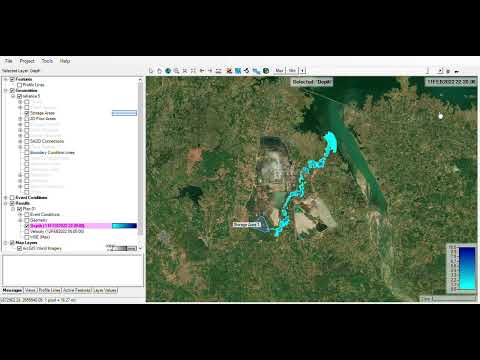 A hypothetical #tailingsdam breach modelling at Reliance Sasan using HEC RAS