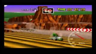 Mario Kart 64 - Time Trials - Yoshi Valley 3Lap 01'50"86 Elite C Rank [N64 PAL]