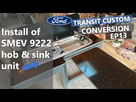 EP13 | Install of Dometic SMEV 9222 Camper Van Sink & Hob Unit