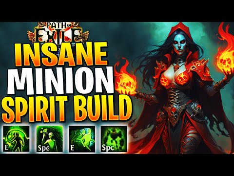 INFINITE DPS SPIRIT MINION BUILD! PoE Necromancer Build Guide 3.26