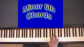 Piano lesson -  Minor 6th Chords:How To Form Them On The Piano