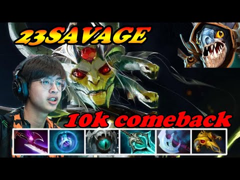 23Savage Medusa super hard 10k comeback vs Slark counter | Giveaway | 7.33c Immortal Best Gameplay