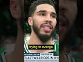 Jayson Tatum speaks after Celtics WIN over Warriors in OT #shorts (Via NBAonTNT)