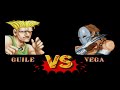 Guile Vs Vega Hardest Street Fighter 2 The World Warrior 1991