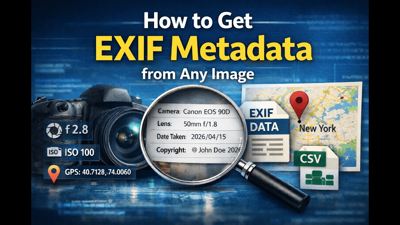 How to Get EXIF Metadata from Any Image (Fast & Free)