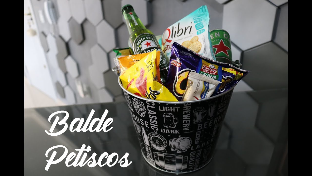 kit cerveja!!! Presente para o dia dos pais - Gastando pouco! Balde com petiscos!