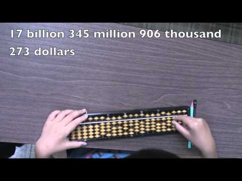 Amazing abacus addition by Japanese girl, age 7